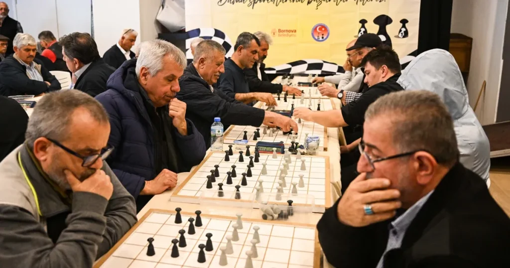 Bornova’da damada uluslararası buluşma