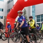 Sporcular 8. kez şehitler için pedal çevirdi 